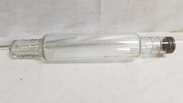 Vintage/Antique 16" Empty "Ship in a bottle" Glass Bottle w/ Lid