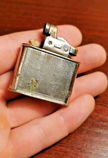 Vieux Briquet à Gaz Oskar Electra 760 Doré Avec Sa Boîte D'origine