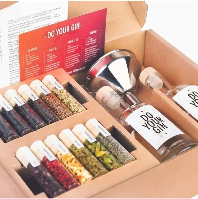 Fai Il Tuo Kit Per Fare Gin 12 Botanici Infusi Il Tuo - Set Regalo Grandi Amanti Del Gin