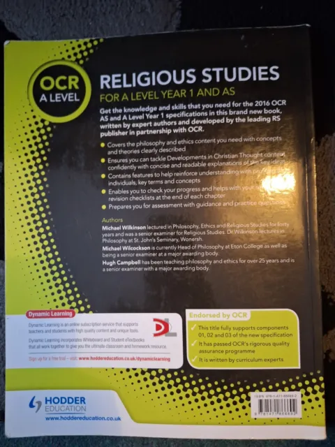 Religious Studies OCR A Level Year 1 Textbook