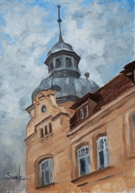 Original Ölgemälde, Impressionistisches Plein Air aus Görlitz, Deutschland