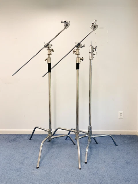 C-Stand Bundle With 2 Extension Arms + 2 Grips Heads [Impact + Neewer]
