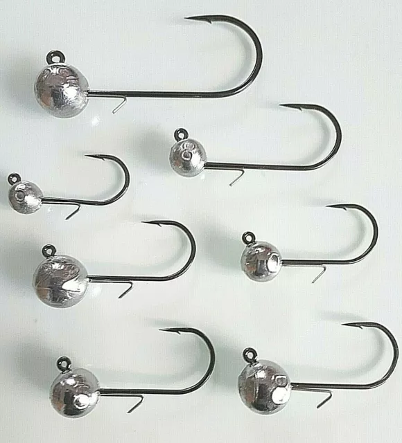 VMC Jigköpfe 7161 1/0 - 8/0 mit 6-100 gr. Jighaken Wire Keeper Bait Holder jigs