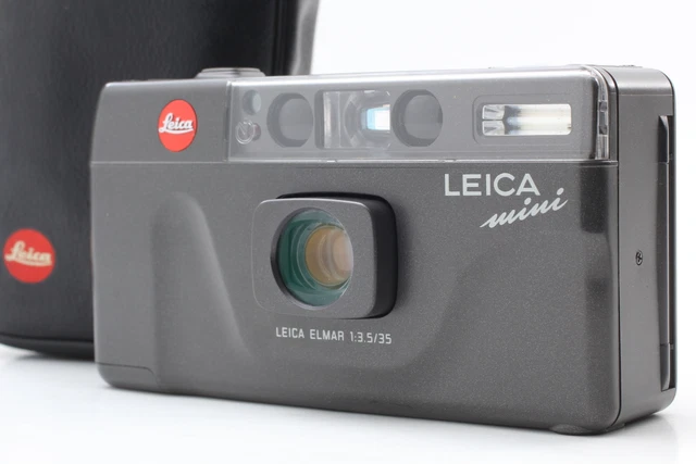 [MINT w/Case] Leica Mini Elmar Black Point & Shoot 35mm Film Camera From JAPAN