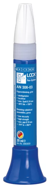 WEICONLOCK® AN 306-03 Fügeverbindung für Lager, Wellen und Buchsen | 20 ml