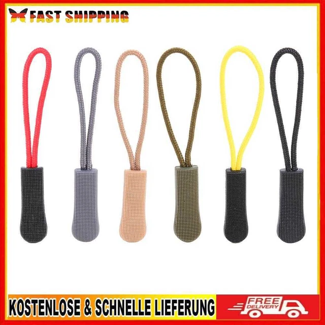 Zipper Puller Durable Elastic Rope + Plastic Anti-Skid End Fit Rope Tag Fixer