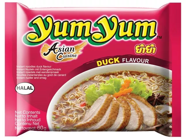 YumYum Instantnudeln, Ente, 30er Pack (30 x 60 g Packung) Yum Yum