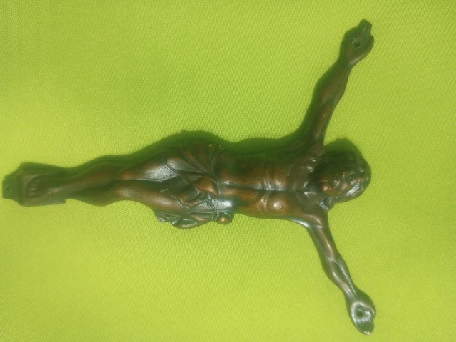 Art Nouveau Style Statue Sculpture Jesus Christ Art Deco Style Bronze