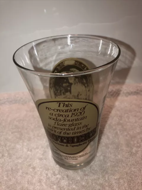 Coca Cola Mothers Pizza Parlour Vintage DrinkingGlasses Restaurant 5 3/4Tumbler