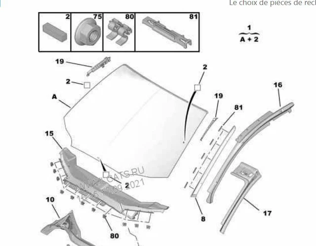 Gistuch Côté De Pare-brise Avant Garniture Résistante Aux Rayures En Verre élégant Pour CR-V