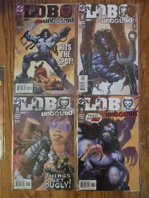 LOBO UNBOUND Lot de 4 Comics #2 #3 #4 #5  DC MARVEL  VO USA 2003 Batman