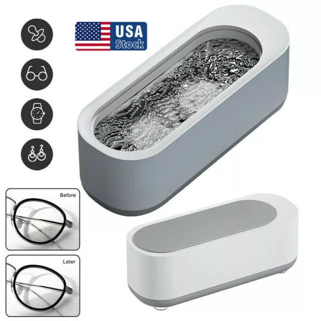 Ultrasonic Cleaner Machine Sonic Wave Tank Jewelry Watch Glasses Cleaning Box