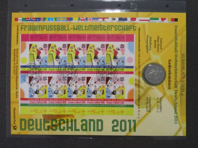 BRD - 10 Euro - Numisblatt - 3 / 2011 - Frauen Fußball WM