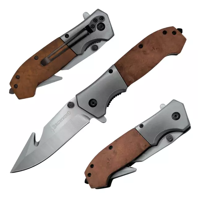Browning Knife Folding Opening Pocket Knife Hunting, Camping, Survival, Fishing