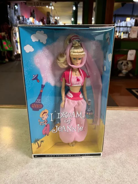 Barbie I Dream of Jeannie Collector Doll V0440 Pink Label TV Barbara Eden NEW