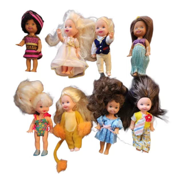 Barbie's Little Sister Kelly Lot Of 8 Dolls