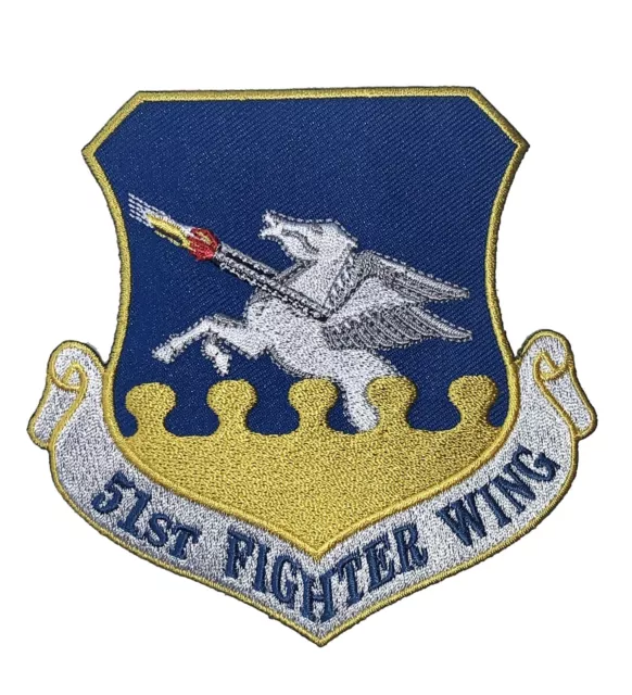 51st Fighter Wing Patch - With Hook and Loop, 3.5"