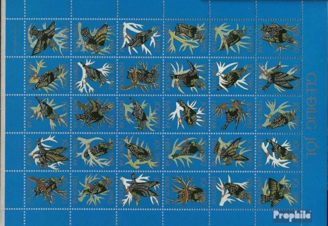 Danemark-Îles Féroé Feuille miniature Vignette neuf 1992 timbres de noël