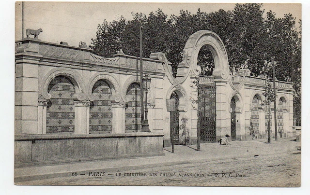 ASNIERES - Hauts de Seine - CPA 92 - entrance to the Cimetiere des Chiens