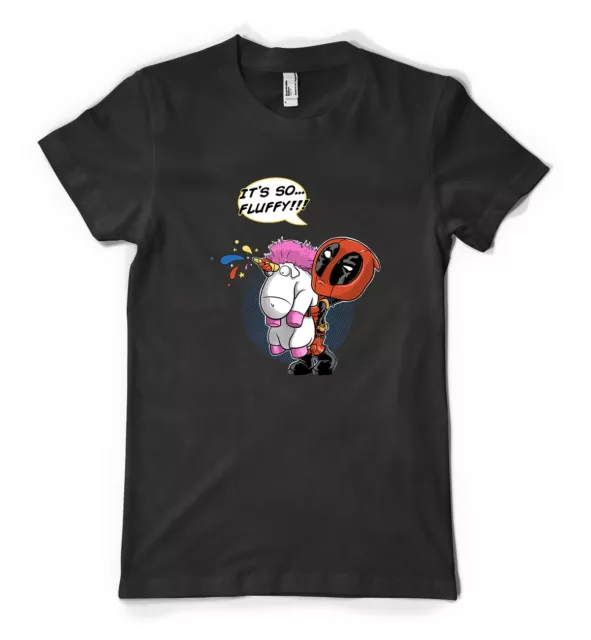 Deadpool Its So Fluffy Funny Unicorn Personalised Unisex Adult T Shirt
