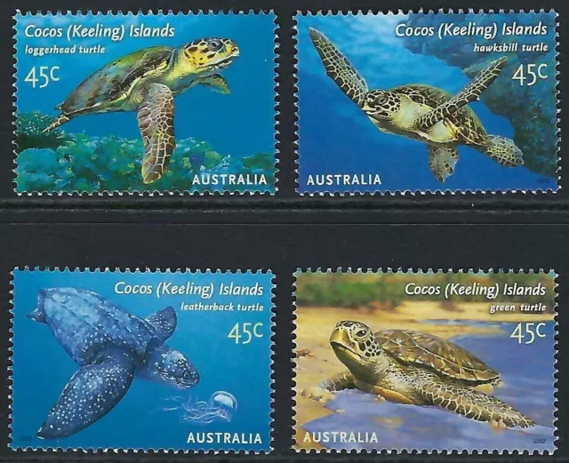 2002 Cocos Keeling Islands SG# 393/6 Turtles set of 4 Mint MUH MNH