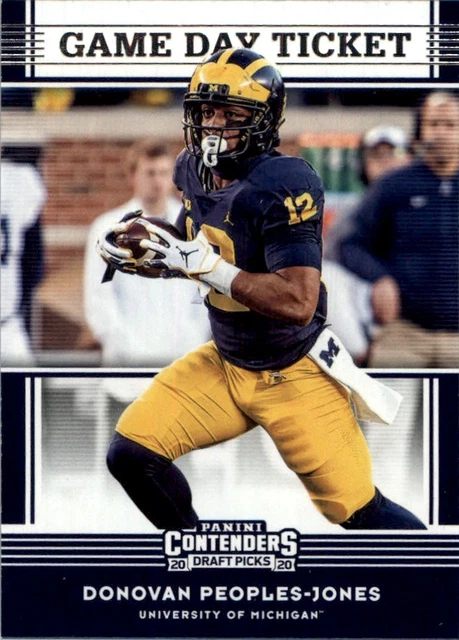 2020 Panini Contenders Draft Picks Game Day Tickets #25 Donovan Peoples-Jones
