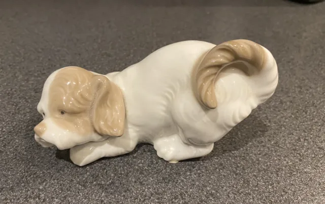 NAO Lladro Porcelain Dog Figurine Puppy Decoration