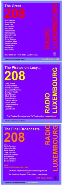 Pirate Radio Luxembourg Volumes 1,2 & 3 Listen In Your Car