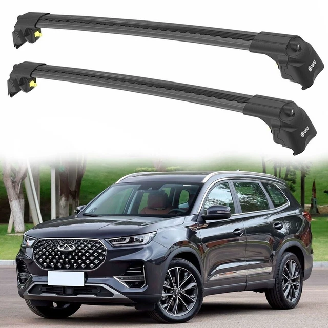 Barres De Toit Transversales MG HS 2018-2024 - Fer Noir TÜV ABE Compatible Porte-Vélos Coffre
