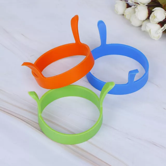 1PC Silicone Fried Egg Pancake Ring Omelette Fried Egg Round Shaper Eggs Moul~QH