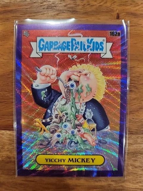 2021 GARBAGE PAIL KIDS CHROME 4 PURPLE WAVE REFRACTOR Yicchy Mickey 014/250