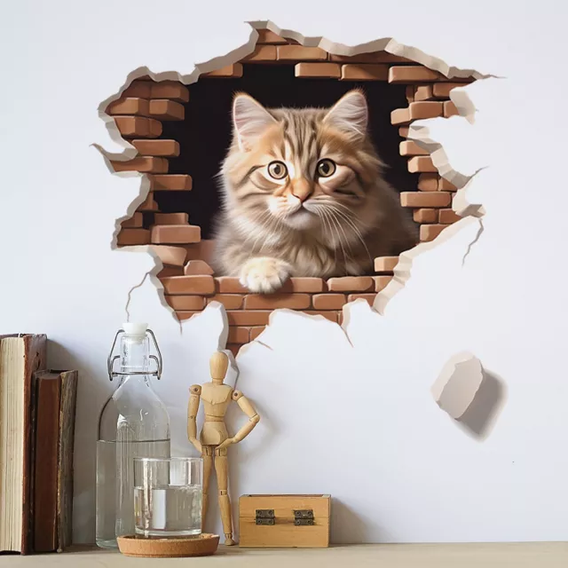 Unleash Your Creativity with Cute Cat PVC Decals Instant Room Makeover