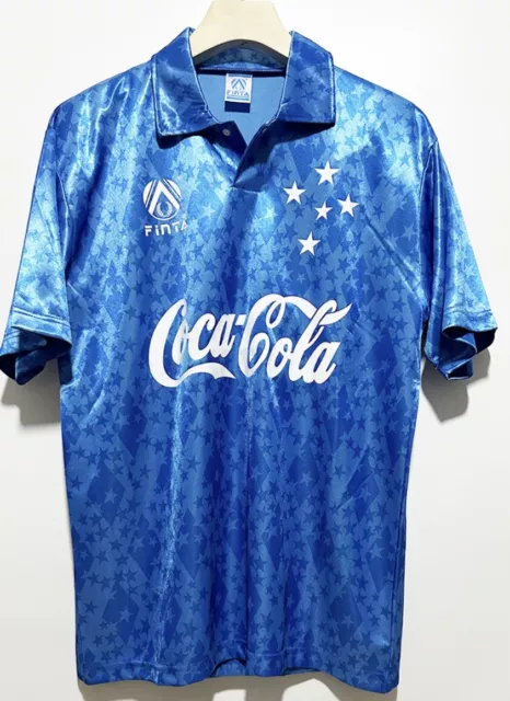 Cruzeiro Football Shirt Jersey 1993/94 Home #10 Ronaldo Large