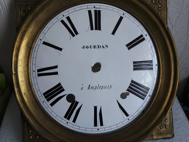 MOUVEMENT PENDULE COMTOISE XVIII 8 JOURS FRONTON SOLEIL