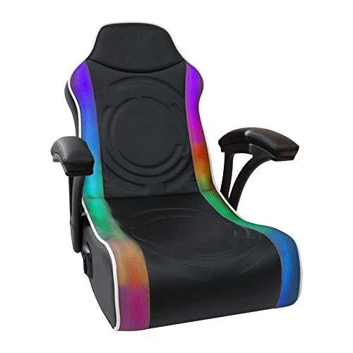 X Rocker I Emerald Floor Rocker Gaming Chair I 2.0 Wired Audio System Headres...