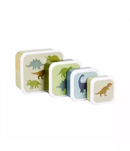 Set porta pranzo e merenda Little Lovely Company dinosauri SBSEDI38