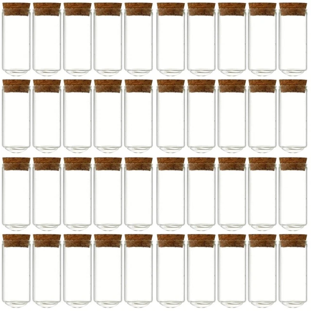40 ud. botellas de tapón de corcho botellas en miniatura botellas de vidrio botellas deseadas