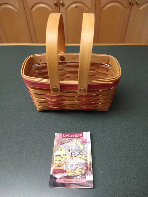 LONGABERGER 1999 SWEETHEART PICTURE PERFECT BASKET With Protector 17523