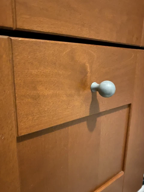 Cabinet Drawer Pull Door Knob Gray Lot Of 6