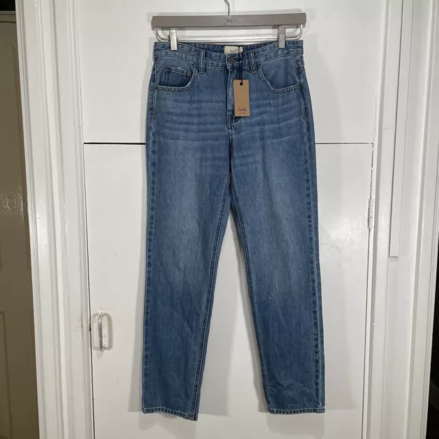 Pantalones de mezclilla medianos auténticos azules talla 4 nuevos con etiquetas