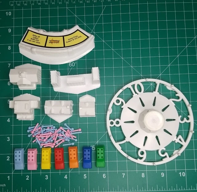 VINTAGE THE GAME Of Life Board Game Cars Pieces Parts Pegs Milton