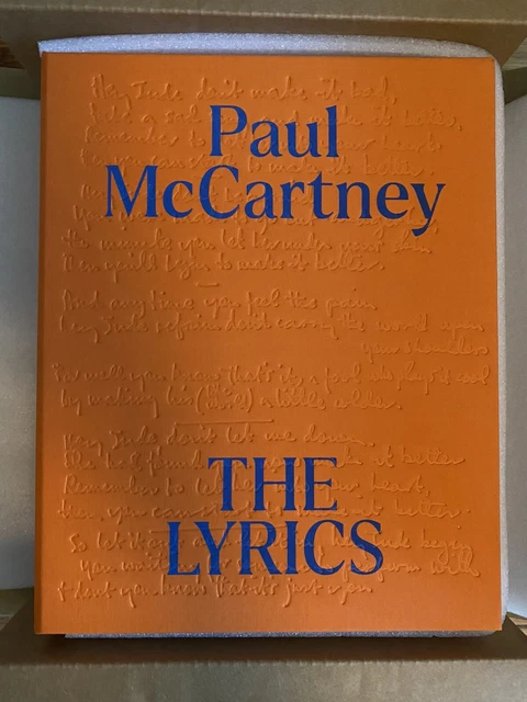 Paul McCartney-SIGNED Numbered Book Beatles The Lyrics Deluxe Limit #95 of 175