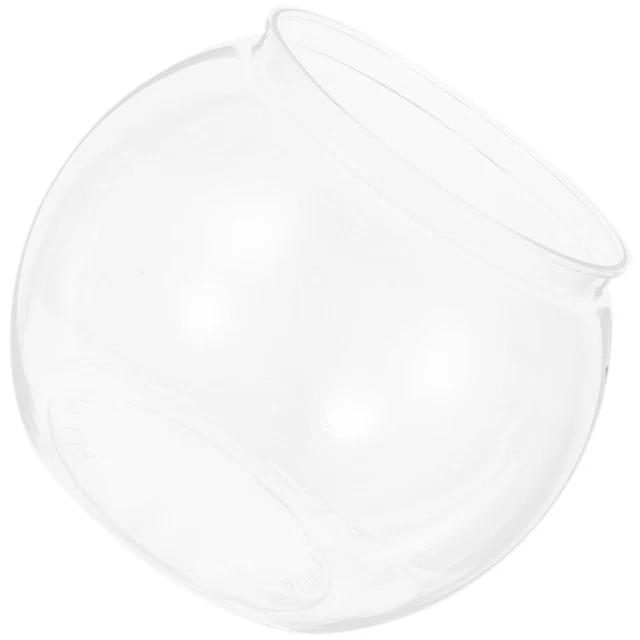 Transparent Round Fish Tank Air Plant Display Holder Sink Display Stand Office