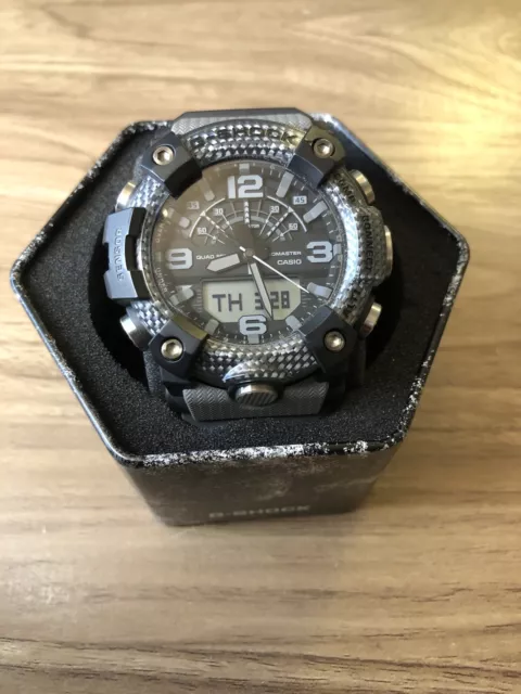 casio g-shock mens mudmaster monochrome bluetooth GG-B100-8AER Mint Condition