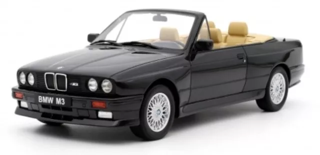 BMW E30 M3 Convertible 1989 Black 1/18 - OT1012 OTTOMOBILE