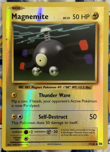 Magnemite 37/108 Reverse Holo | XY Evolutions | Pokemon Card