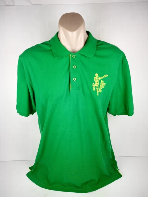 ICC Cricket World Cup 2015 Official Polo Shirt Mens Green Size 3XL