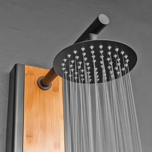 AKDY 57" 8-Jet Multifunction Shower Panel System With Adjustable Rainfall Head 3