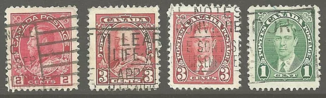 Canada SLOGAN CANCELS! King George V King George VI King Edward VII 1911-35 Used