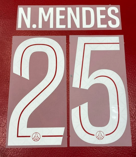 Flocage officiel Nuno Mendes Ligue Des Champions LDC Home 2025/2026 - Collection